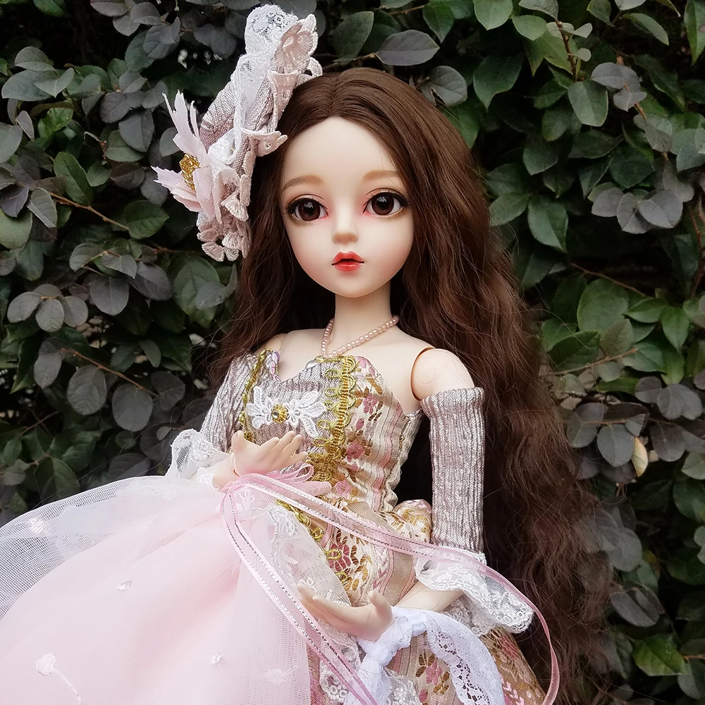 24 &quotполный комплект BJD кукла + макияж ручной работы дюйма 60 см EVA леди Countes