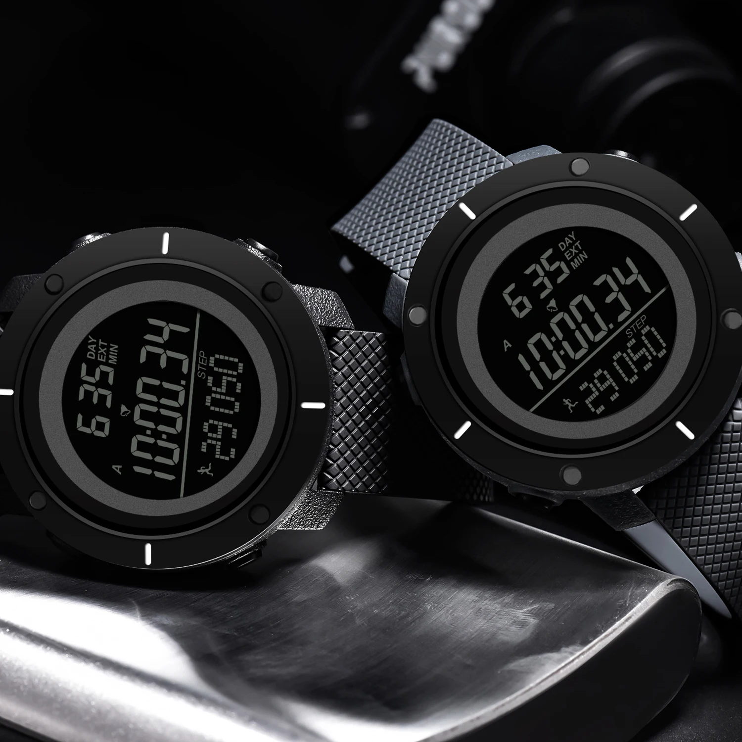 

PANARS Simple Fashion Black Men's Digital Watches Luminous Alarm Waterproof Military Led Watch Men Fashion Watch for Women Men