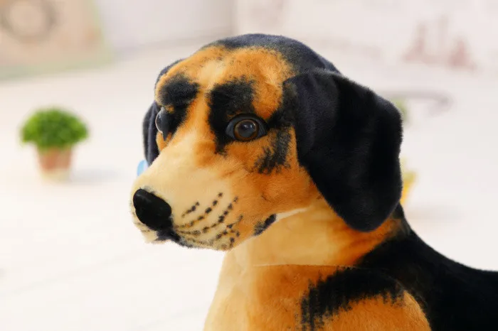 Плюшевая мягкая немецкая овчина Реалистичная игрушка в виде животных для детей