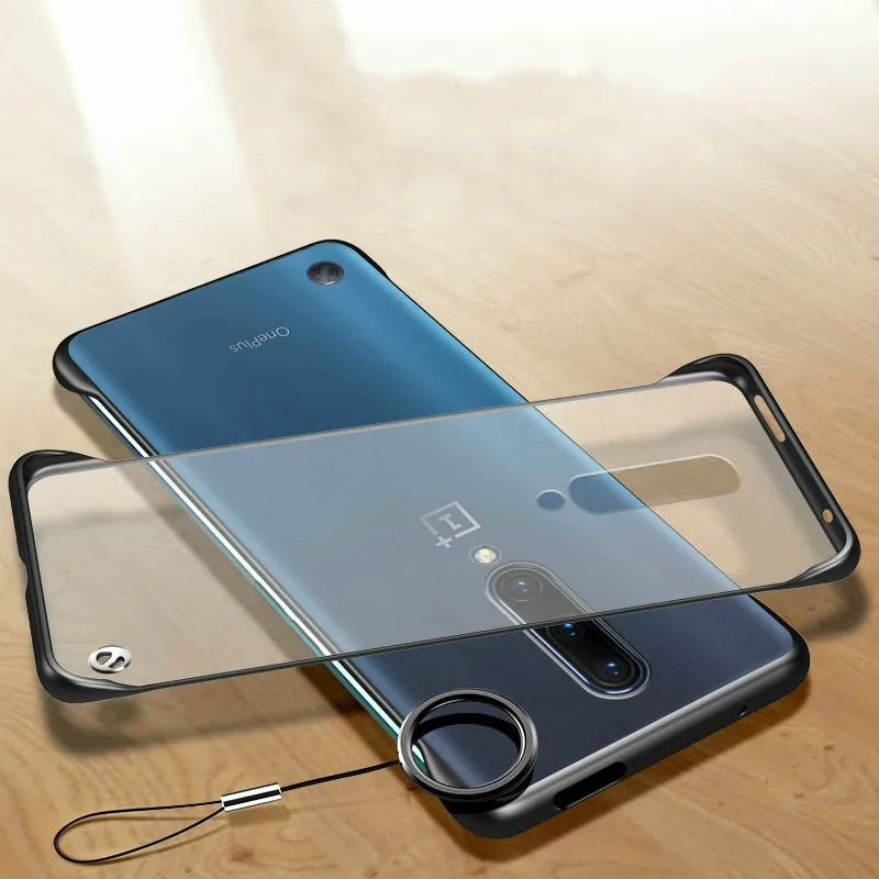 Бескаркасный Прозрачный чехол для Oneplus 7 Pro телефона жесткая матовая поверхность