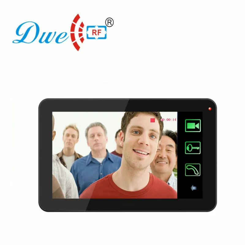 DWE CC RF 9'' Inch Color Video Intercom Wired Touch Screen Door Phone RFID Password Doorbell DW-906R | Безопасность и