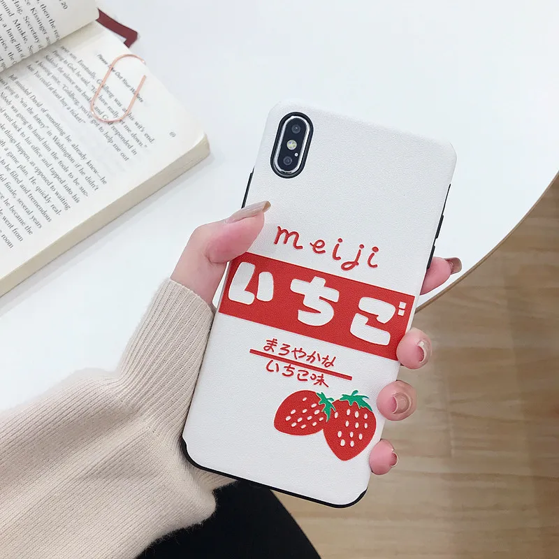 Honor 8X Cute Strawberry phone case for Huawei P10 / P20 pro/P30 /P30 pro Mate 10/20pro Nova 3 /3i/3E/Nova4 Fruits back Cover |