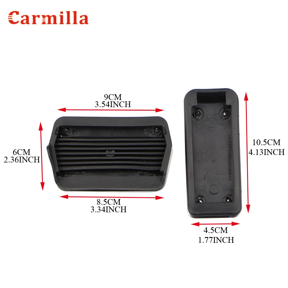 Aluminum Alloy Car Accelerator Gas Pedal Brake Pedal Non Slip Pedal Pads Cover AT for Ford Kuga Escape 2013