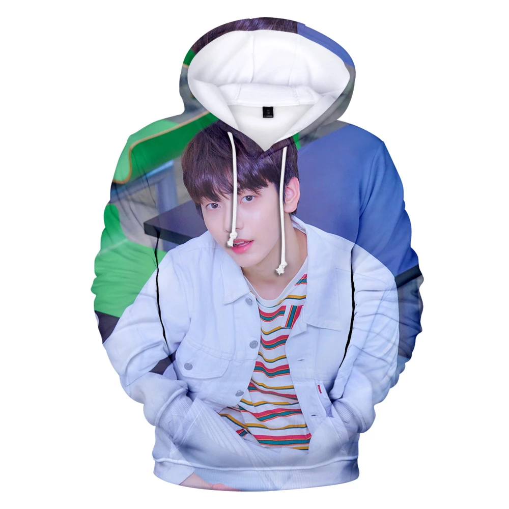 Kpop TXT завтра X вместе Группа Логотип YEONJUN 3D Принт толстовки Толстовка с капюшоном и