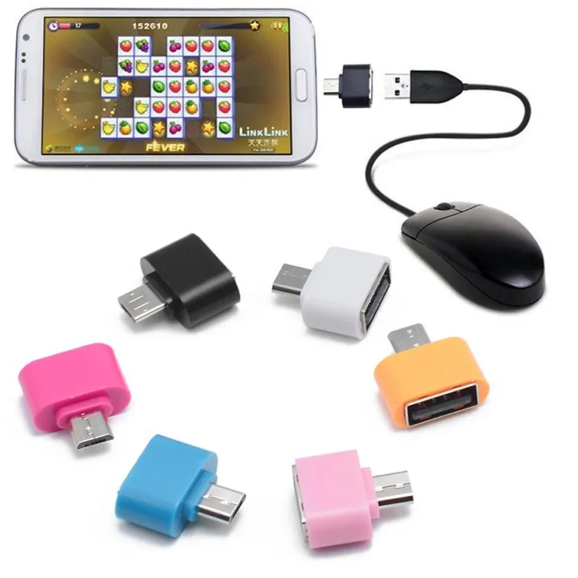 

5 шт протестированный цветной мини OTG кабель USB OTG адаптер Micro USB в USB конвертер для планшетных ПК Android Samsung Xiaomi HTC SONY LG