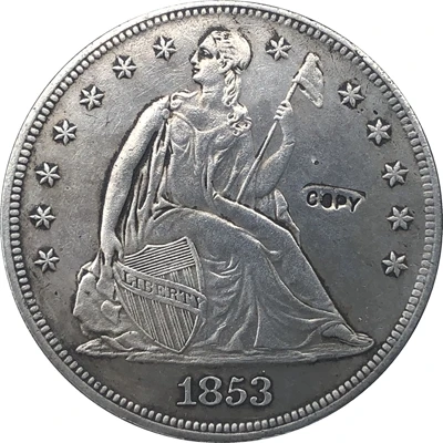 

1853 Seated Liberty Dollar COINS COPY