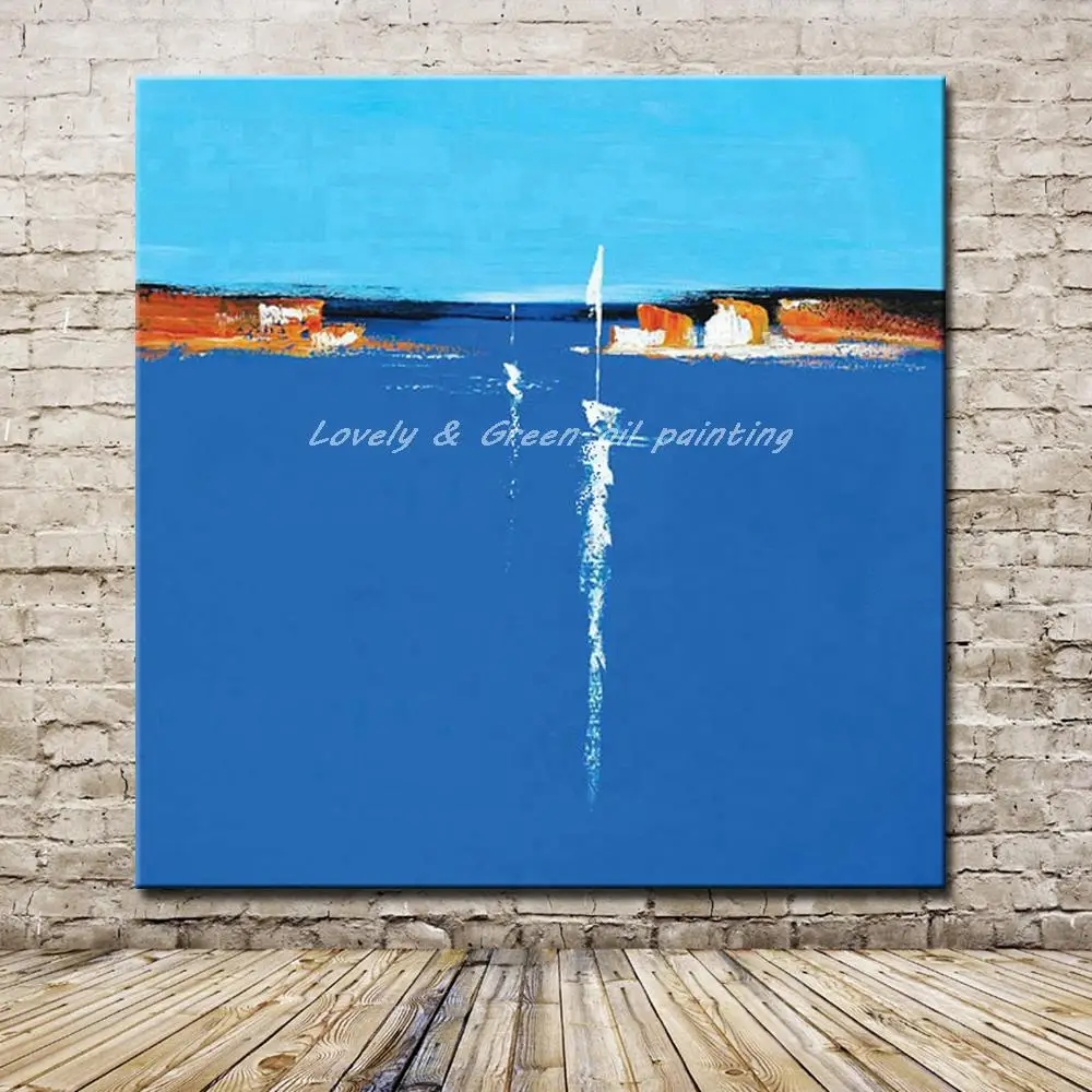

Arthyx Hand Painted Abstract Landscape Oil Painting On Canvas Decorative Paintings Modern Wall Art Pictures For Living Room Home