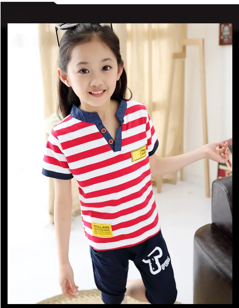 Костюм с короткими рукавами для мальчиков 2016 г. новая летняя детская