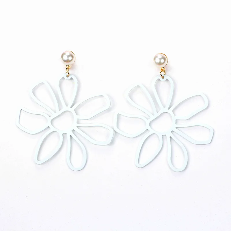 3*2018 новый сезон весна-лето горячие дамы ярких цветов цветок леди серьги