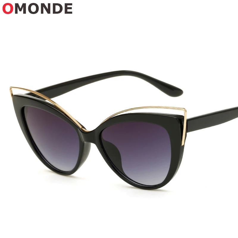 Брендовые новые дизайнерские солнцезащитные очки кошачий глаз женские UV400