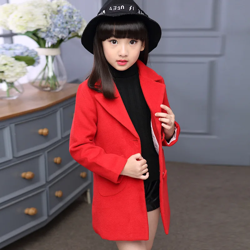 Европа и Америка Осень весна Новинка 2017 Сладкий Куртка Девушка Большой Детский