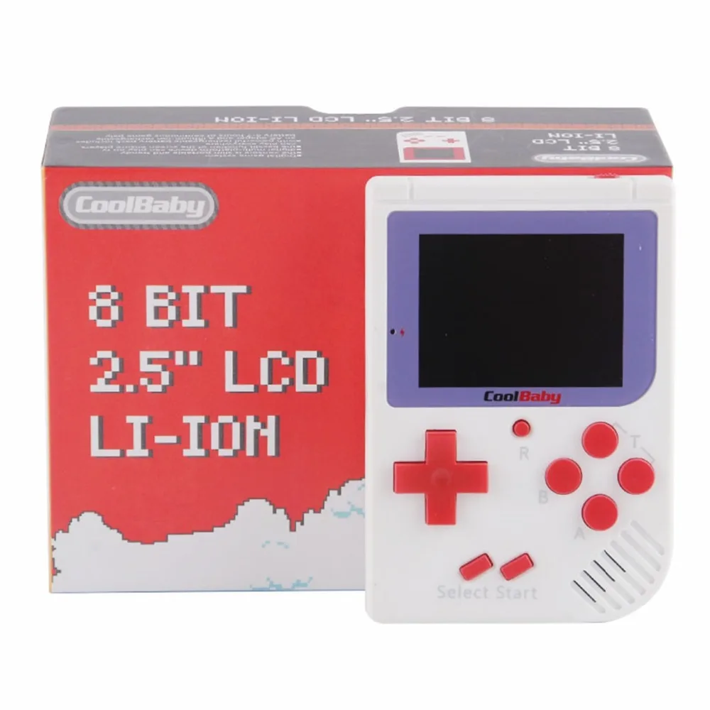 Coolbaby RS-6 portable retro game 8 bit console Kids Mini Handheld Game Players LCD Color Colour Built-in 129 Video Games Gift |
