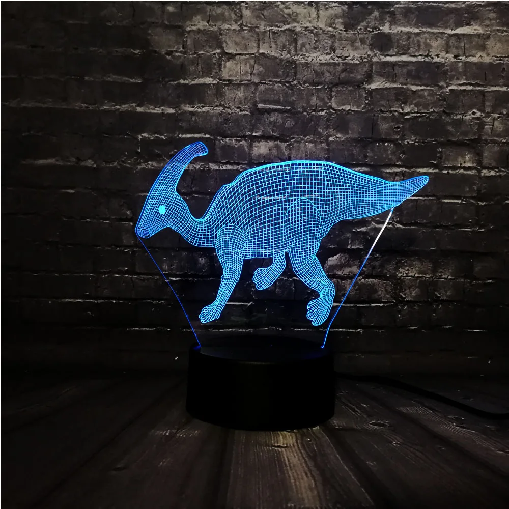 Новинка акриловый 3D динозавр Парк Юрского периода паразолеф светодиодный