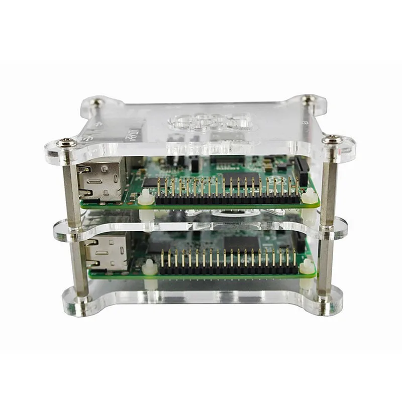 Комплект акриловых кронштейнов Elecrow для Raspberry Pi 4 Model B 3B + акриловый чехол
