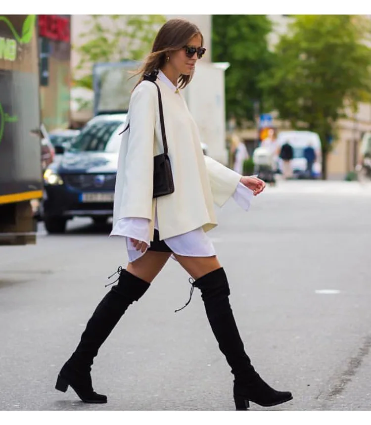 Женские ботинки в уличном стиле замшевые ботфорты выше колена для женщин Высокие