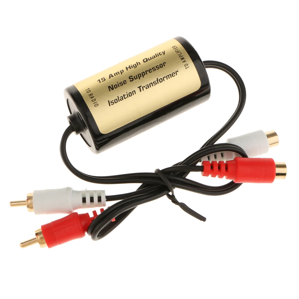 Автомобильный стерео 2 канальный RCA Аудио шум фильтр подавитель заземления петля