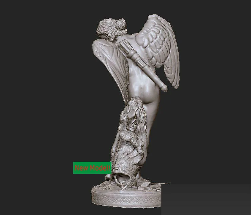 3D модель stl формат твердая вращения скульптуры для cnc станок Cupid|3d model stl|model stl3d models |