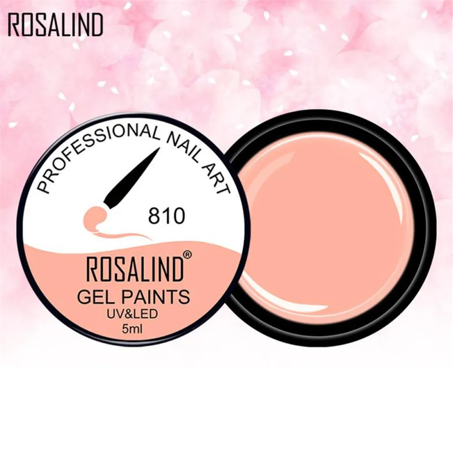 Новый модный разноцветный гель для рисования ногтей своими руками ROSALIND 1 шт. 5 мл