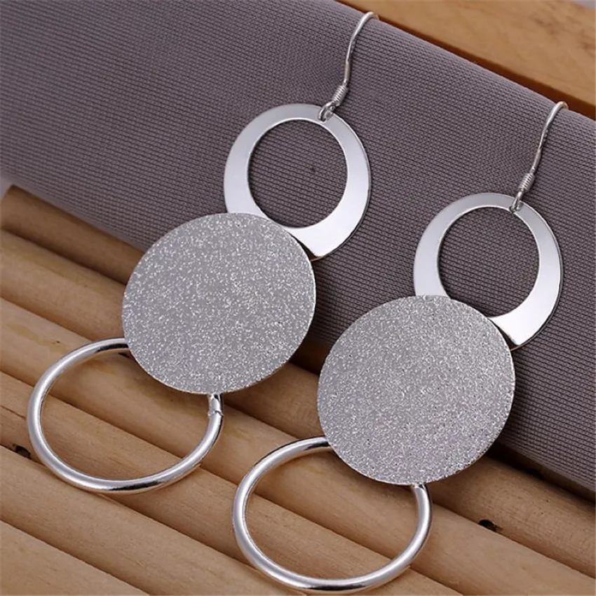 silver color Earrings New Listing fashion jewelry holiday gifts classic retro earrings free shipping e012 | Украшения и