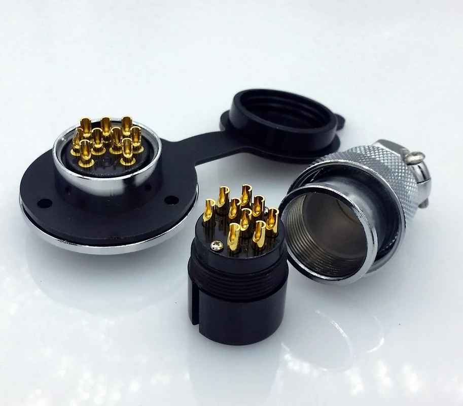 DF25 GX25 9Pins 25mm Aviation plug and socket Connector kit Socket+Plug+WaterProof Cap interface | Обустройство дома