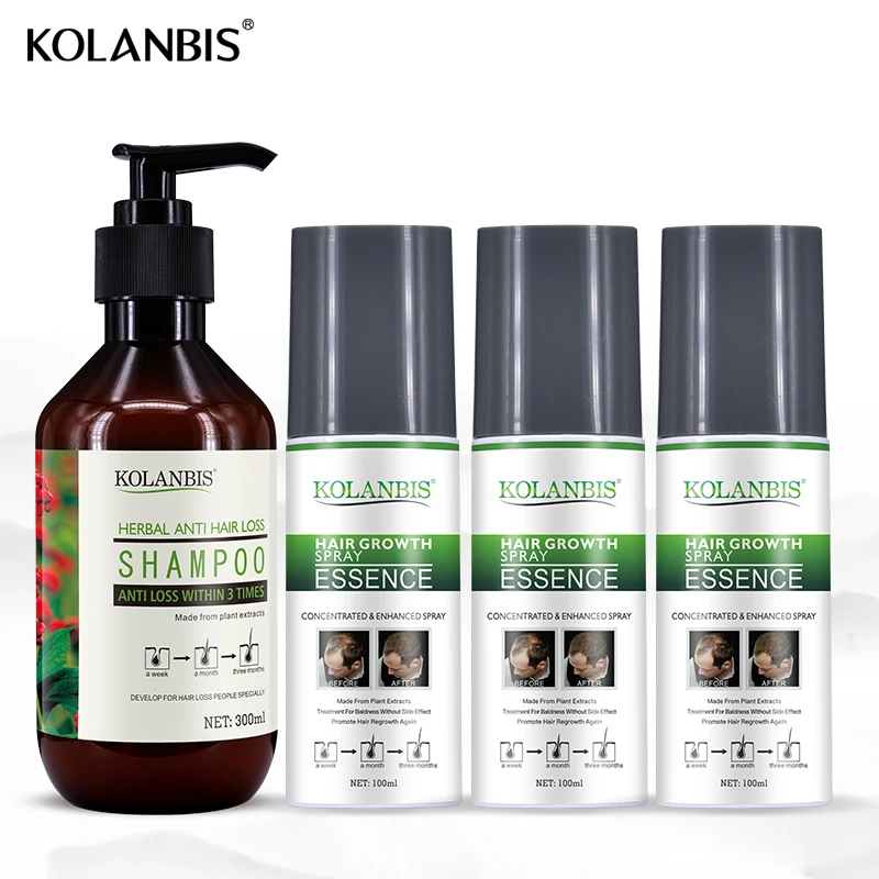 

4 Bottles Total Fast Growth Alopecia Rebuild Hair Growth Serum Hair Loss Shampoo Anti Hair Thinning Hair Loss Products Thick