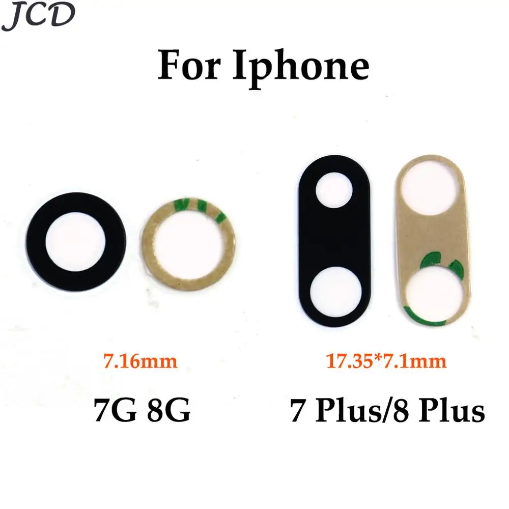 Стеклянная крышка для объектива задней камеры JCD iPhone 7 7Plus стекло 8 Сменные