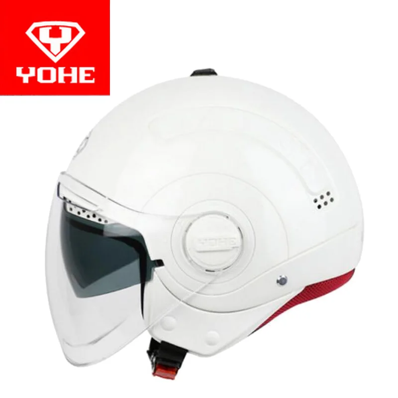 Мотоциклетный шлем YOHE мини с двойной линзой 709 козырьком из АБС пластика и