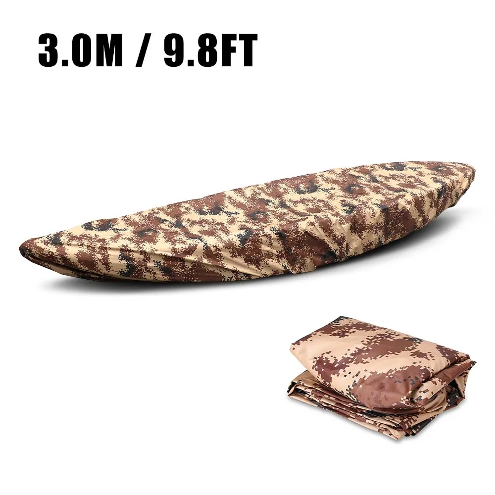 Camouflage 2 3m Профессиональный универсальный чехол для байдарки каноэ водонепроницаемый Каяк Лодка каноэ хранение транспорт Пылезащитная крышка надувной шлюпки щит - Цвет: Camouflage 2 3m
