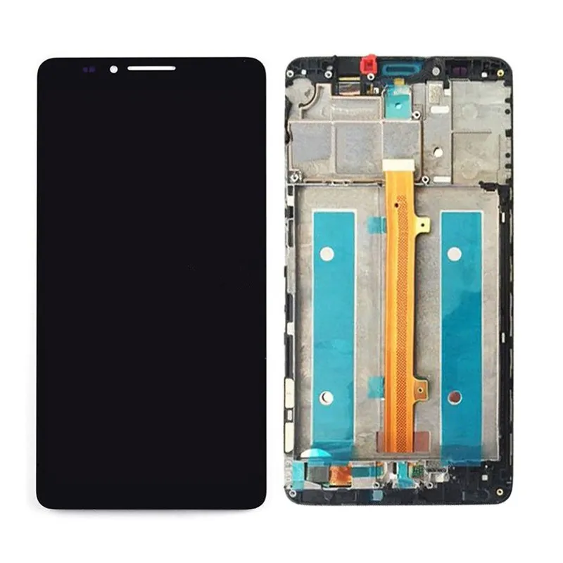 100% Tested 6.0 For Huawei Mate 7 Mate7 MT7 MT7-TL10 MT7-TL00 MT7-L09 LCD Display + Touch Screen Digitizer Assembly With Frame | Мобильные