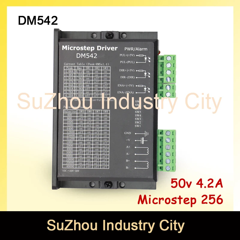 CNC NEMA17 NEMA23 NEMA34 Драйвер шагового двигателя 24 50 В 4.2A Microstep256 DM542 модернизации