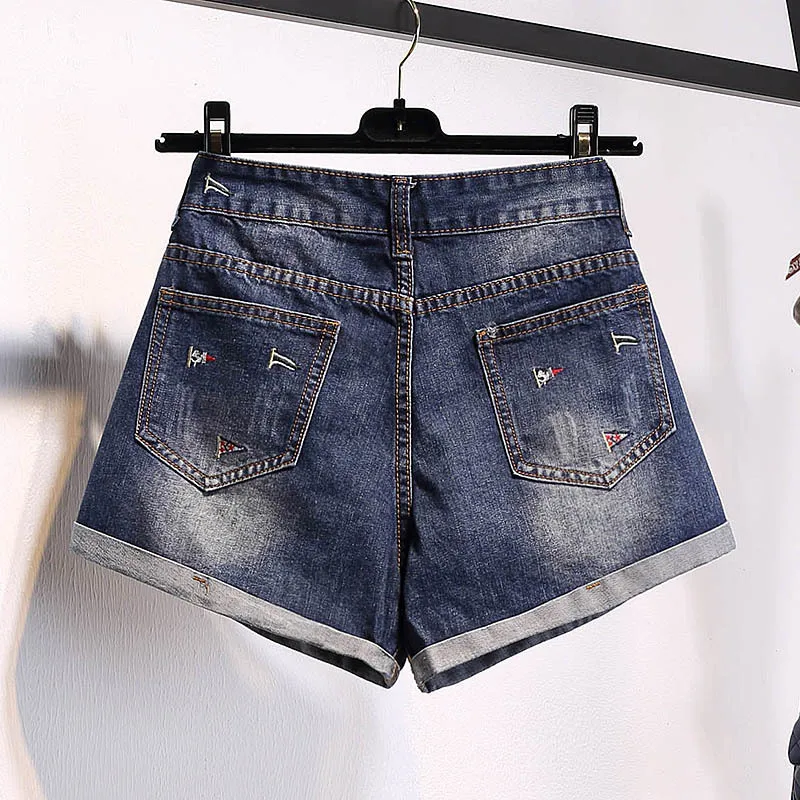 Европейская летняя одежда 2018 новые женские шорты большого размера широкие брюки