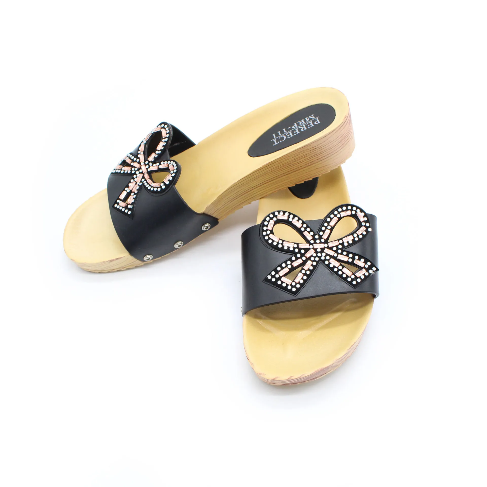 Модные женские домашние тапочки Цвет Черный домашняя белая женская обувь с