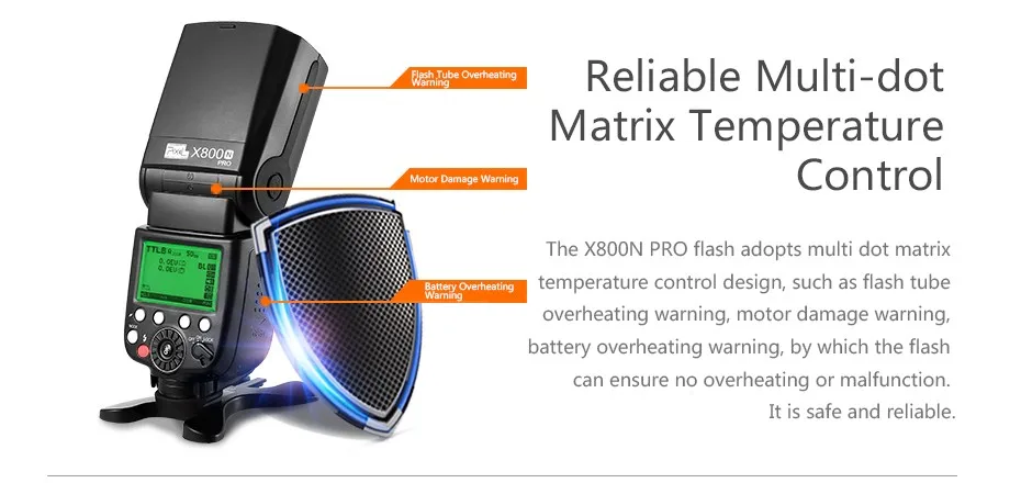 Pixel X800N Pro Flash speed lite для Nikon D7100 D5300 D3100 D700 D90 D750 ITTL HSS Высокоскоростная синхронизация Внешняя вспышка PK JY-680A