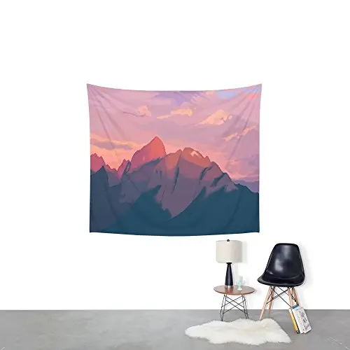Sunset Hues Wall Tapestry Hanging for Home Psychedelic Bedspread Art Carpet 4 Sizes | Дом и сад