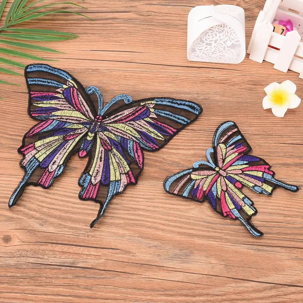 Нашивки бабочки тепло для печати на футболке джинсы гладить патчи одежды уровень