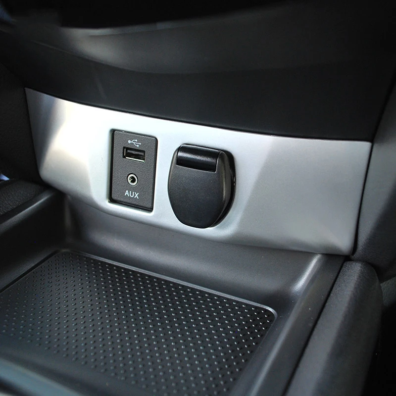 Хромированная рамка ABS для прикуривателя обшивка панели крышка AUX USB Обложка