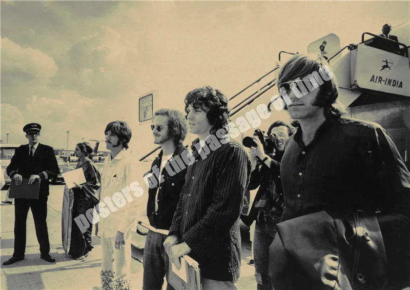 ВИНТАЖНЫЙ ПЛАКАТ домашний декор двери Jim Morrison крафт-рок плакат ретро плакат Рок-группа плакат музыкальной звезды настенные картины - Цвет: Розовый