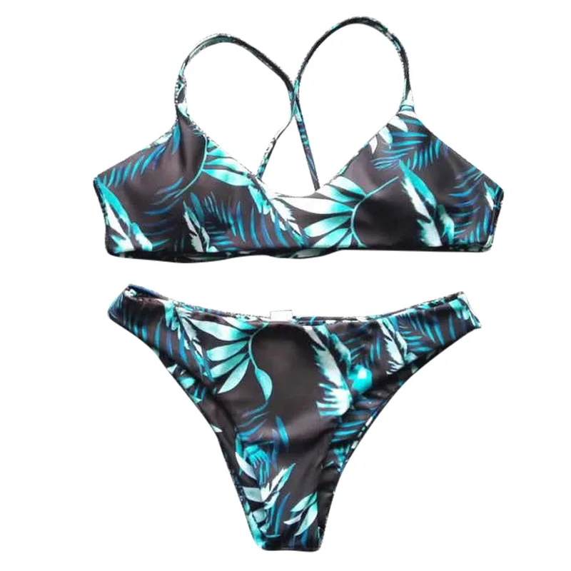 Повязки бикини 2019 печатных купальники для малышек женщин купальник сплошной