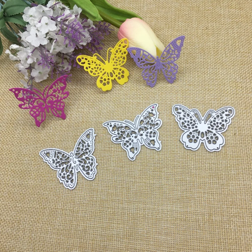 Julyarts 3 шт. Buttlefly 2019 новые металлические пресс формы для скрапбукинга Alinacrafts Stansen En