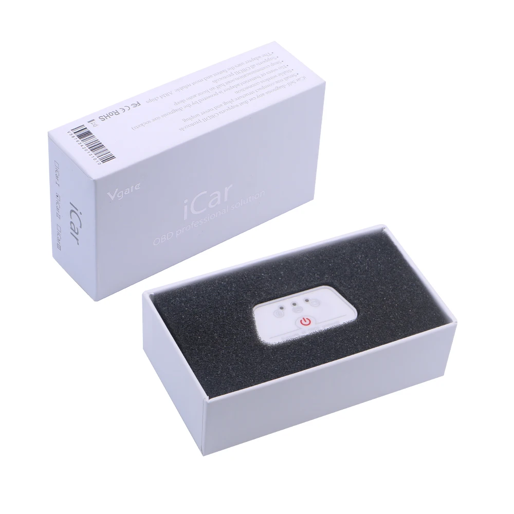 

Original Vgate ICar2 Bluetooth 3.0 ELM327 Real V2.1 ICar 2 OBD Diagnostic Tool Work with Android Batter Than ELM327 V1.5