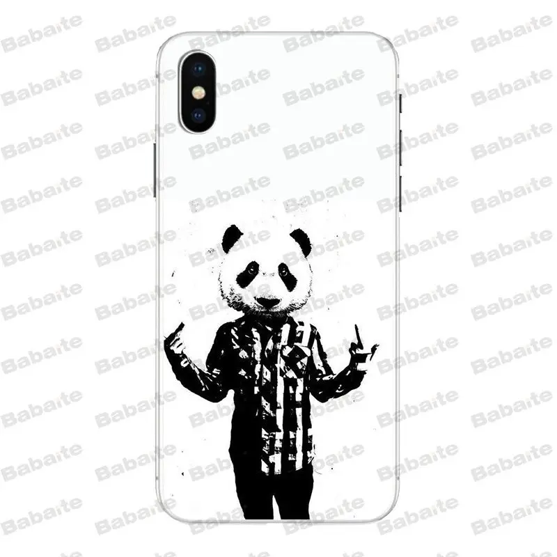 Babaite крутая панда новинка чехлы для телефона чехол iPhone X XS XR XSMax 6 6S 7 7plus 8 8Plus Xs 5 5s 5c