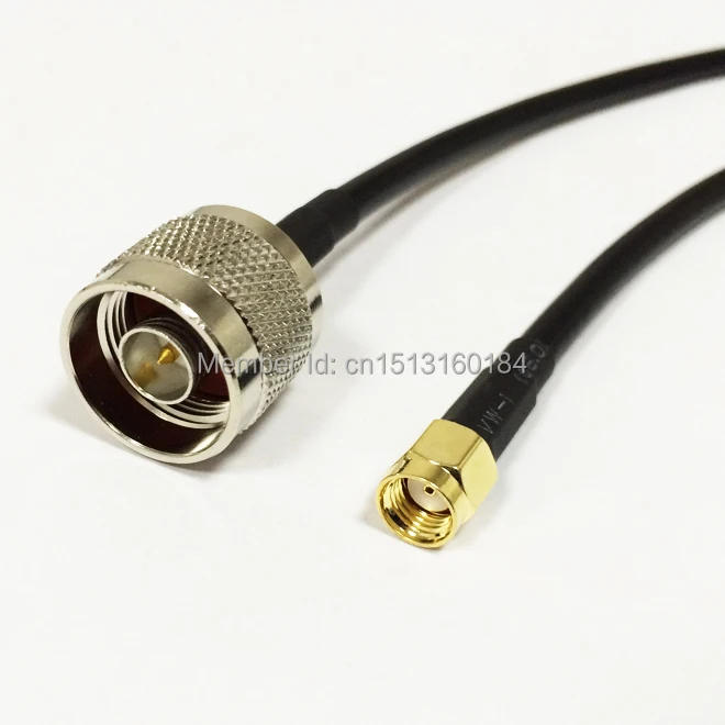 

New Modem Coaxial Cable RP-SMA Male Plug Switch N Male Plug RG58 Cable Pigtail 50CM 20" Adapter for Wifi Work