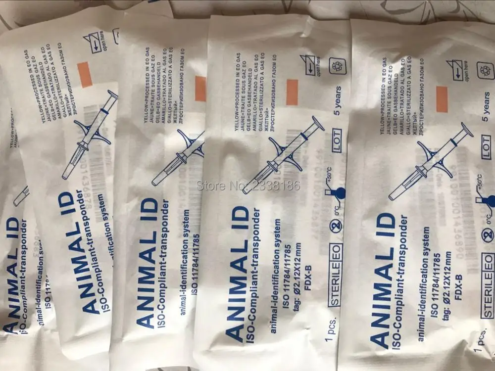 Readell x1pc животных ручной считыватель RFID 134 2 кГц + x60pcs 12*12 мм животного Для