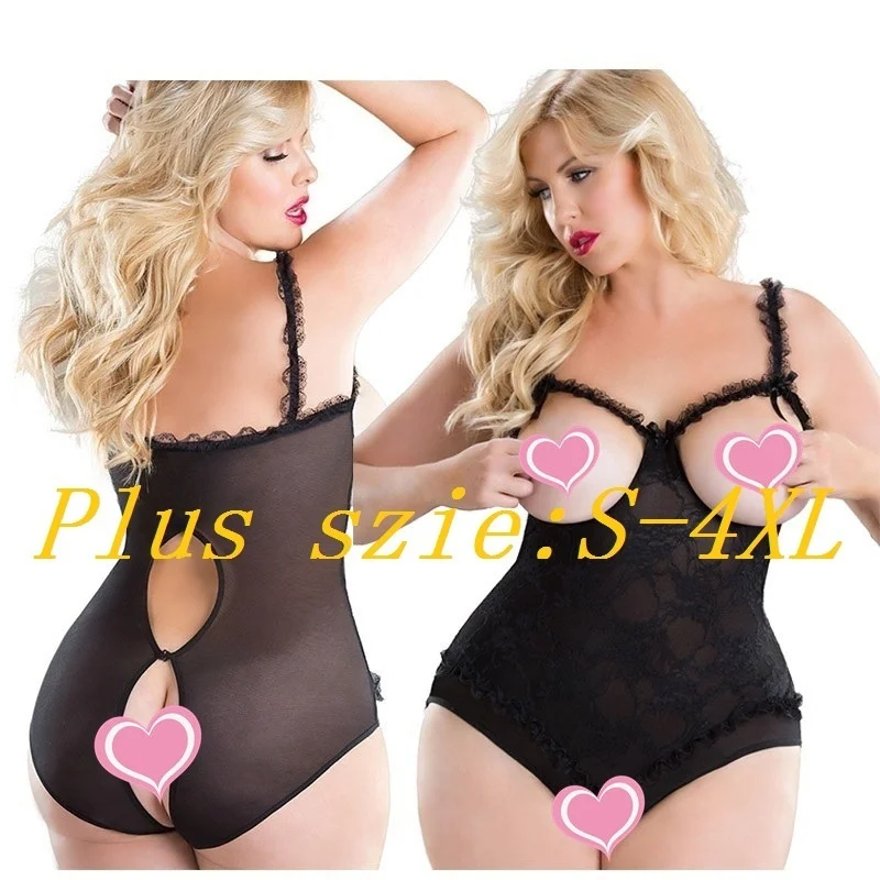 Женское кружевное нижнее белье Babydoll открытый бюстгальтер ночное сексуальное