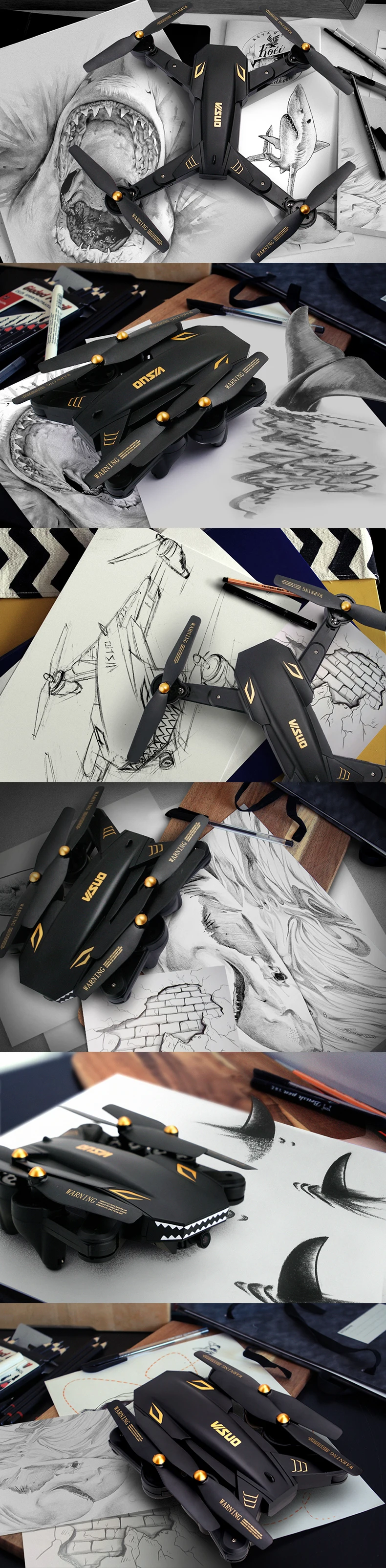VISUO XS809S(XS809HW модернизированный) складной Радиоуправляемый Дрон с широкоугольной HD камерой 720P FPV Квадрокоптер вертолет мини Дрон otrc