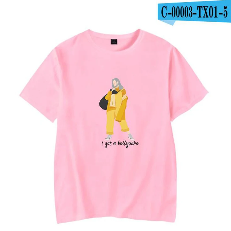 Уличная футболка в стиле хип-хоп Billie Eilish Harajuku, Повседневная футболка с круглым вырезом и короткими рукавами для мужчин и женщин, крутая футболка с графическим рисунком в стиле хипстер