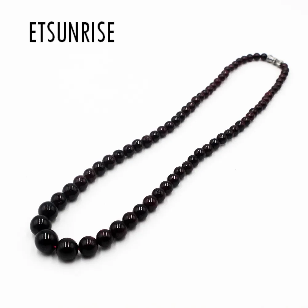 ETSUNRISE N0042 натуральный гранат камень бусины красное вино башня Шаговая решетка