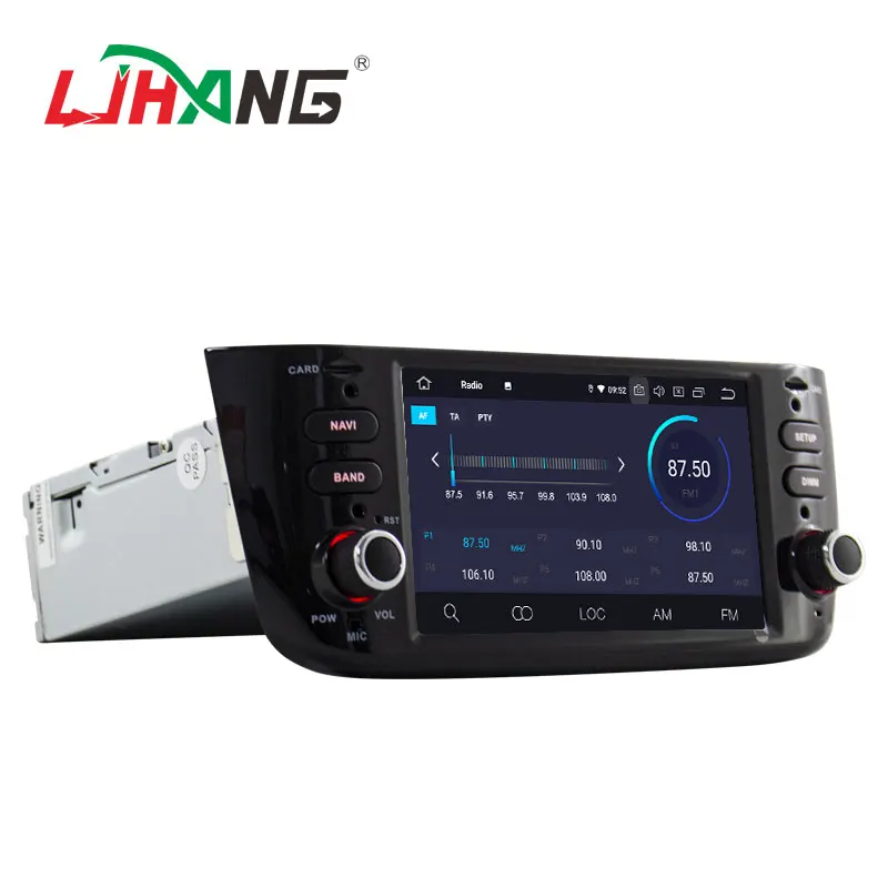 Автомобильный мультимедийный плеер LJHANG 1 DIN Android 10 для Fiat Abarth Punto EVO Linea 2012 2015 WIFI GPS Navi