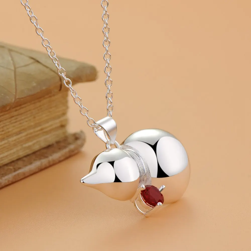 Оптовая продажа ожерелье с серебряным покрытием подвеской бесплатная доставка