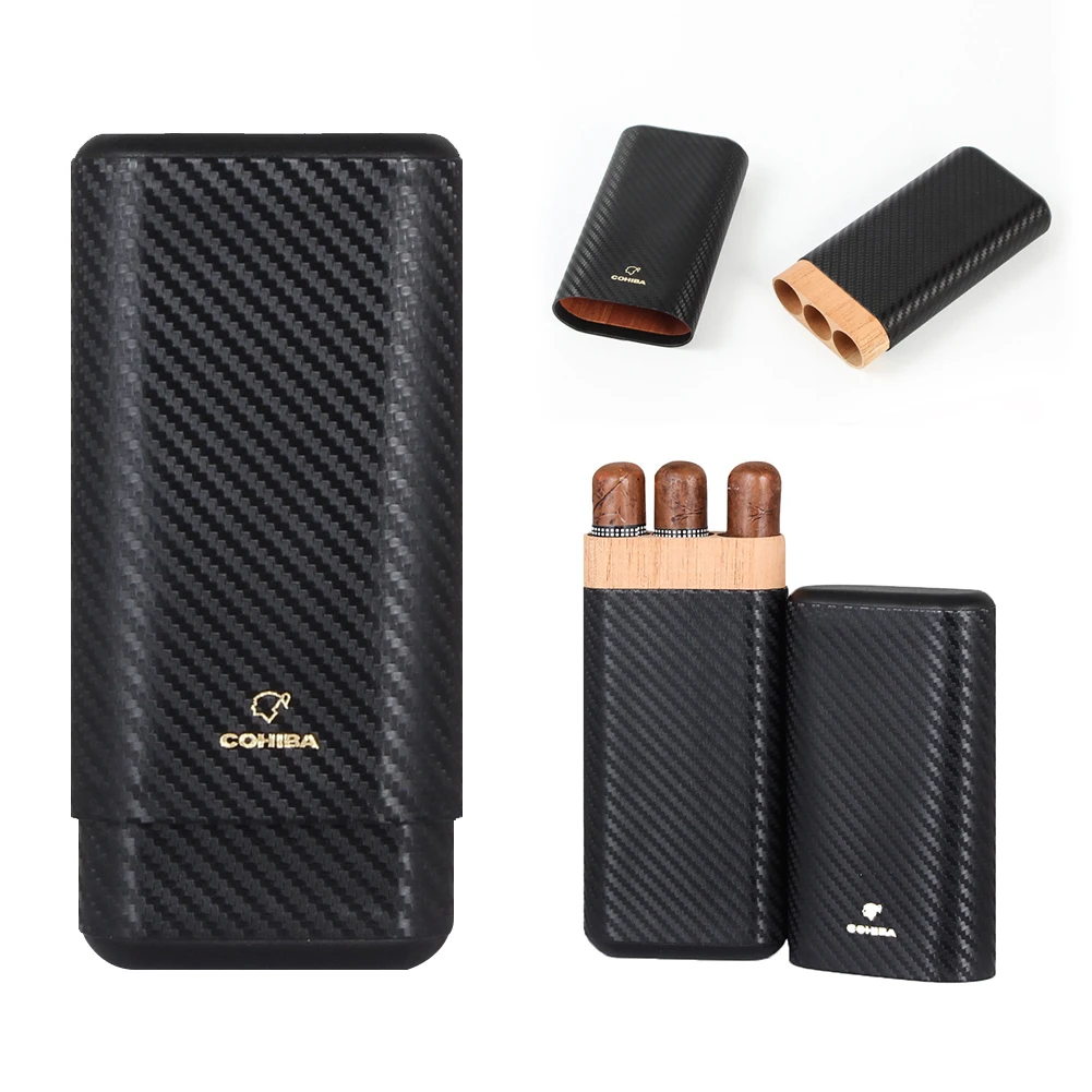 COHIBA Humidor Cigar Case 3 чехол для сигар коробка путешествий портативные аксессуары